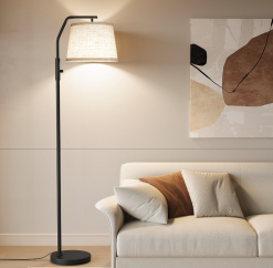 Tall Floor Lamp for Living Room with 9W LED Bulb Included